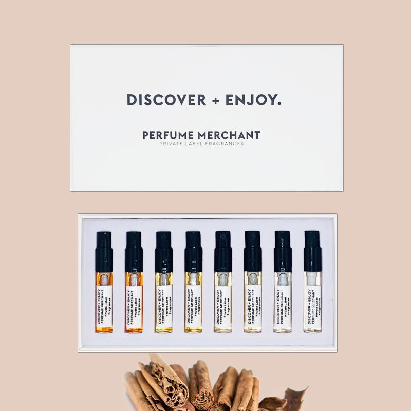 AMBER - DISCOVERY - PACK - Sample box from the amber fragrance family by Perfume Merchant*